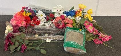 (1) Box Filled Of Decorative Flowers