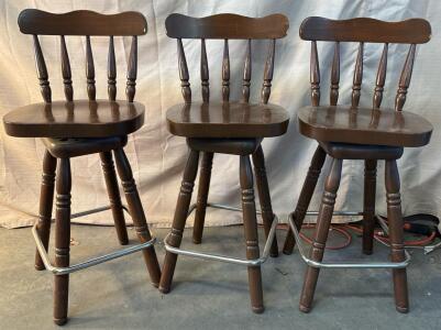 (3) Bar Chairs H 3&rsquo; .5&rdquo; W 1&rsquo; 4&rdquo; L