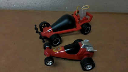 6" Tonka Roadster & 9" Tomy Air/Water(?) Pressure-Powered Car