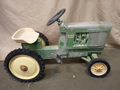 John Deere 4020 Diesel pedal tractor, 33"x18"x23"