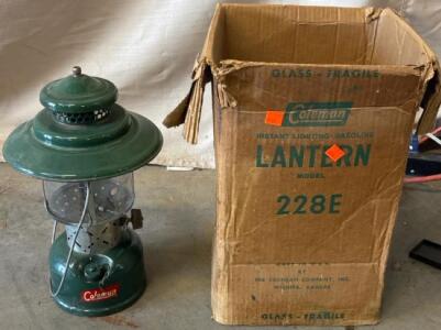 Coleman Instant Lighting Gasoline Lantern Model 228E