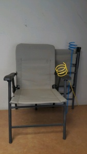 Folding Patio Chairs & Lawn Stake Drink Holders