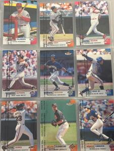 Collection Of 1998 Topps Finest Baseball Cards Including Rafael Palmeiro (Texas Rangers) Jeff Kent (San Francisco Giants) And More