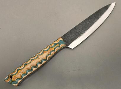 Carbon Steel Custom Chefs Knife, Full Tang