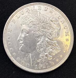 1921 Morgan Silver Dollar Coin