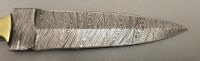 Damascus Steel Custom Boot Knife W/ Leather Sheath *New* - 2