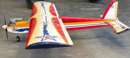 RC Airplane Right Flyer 40T Includes Motor (ARF) Model &ldquo;Minor Damage&rdquo;