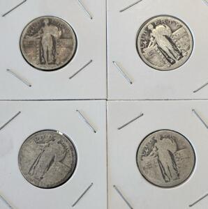 (4) Standing Liberty Quarter Dollar - 90% Silver