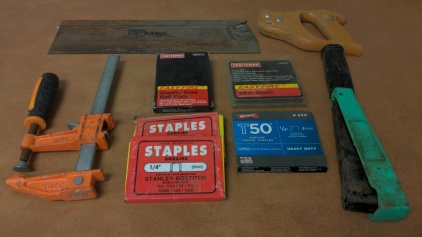Impact Stapler w/Staples - Clamp - Box Saw - More