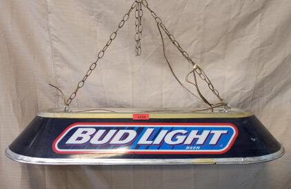 Vintage Bud Light Pool Table Light 48"x18"x9"