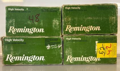 Remington High Velocity 20 Center Fire Cartridge 30-30 Win (3) 170 Gr. Core-Lokt Boxes And (1) 150 Gr. Core-Lokt Box