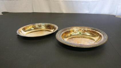 (2) Silver-Plated Serving Dish