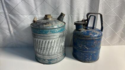 (2) Old Vintage Fuel Cans