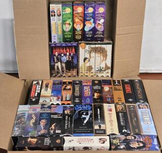 Lot of [32] Vintage VHS Box Set Movies & Shows