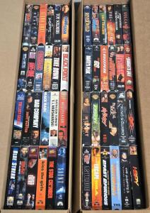 Lot of [48] Vintage VHS Movies: A Knights Tale, Deep Impact, Blue Streak & More!