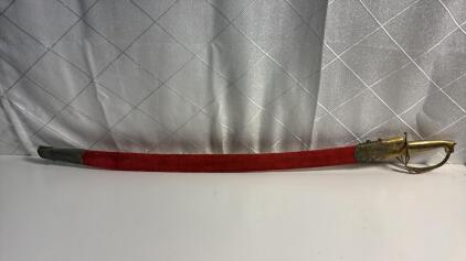 34&rdquo; Sword W/Etching On Blade