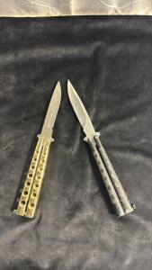 (2) Replica Butter Fly Knives
