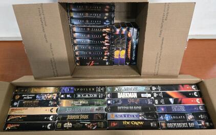 Lot of [38] Vintage VHS Movies: Indiana Jones Trilogy, Armageddon, Independence Day & More!