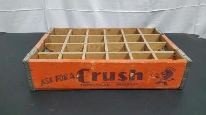 Vintage Orange Crush Soda Crate 18.5"x12"x4.5"