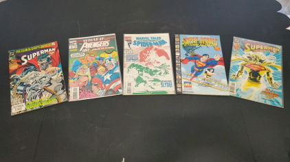 (5) Vintage Comic Books