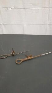 (2) Vintage Miner's Candlestick (Sticking Tommy)