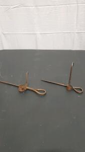 (2) Vintage Miner's Candlestick (Sticking Tommy)