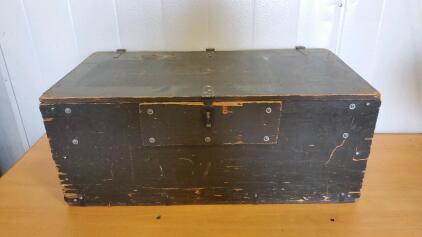 Wooden Trunk 31 3/4"x13"x16"
