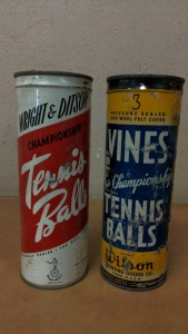 (2) Vintage Unopened Tennis Ball Cans