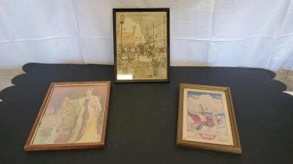 (3) Vintage Coca-Cola Pictures