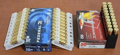 (1) Box of Federal .243 Win & (1) Box of Hornady .243 Win