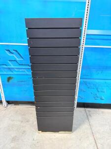 (1) Slatwall Display Tower- 54&rdquo;Hx18&rdquo;Wx19&rdquo;D