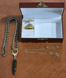 Box of High Quality Jewelry: Rings, Earrings & Necklaces
