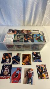 Assorted Football Cards : ProLine ,UpperDeck , Score , Fleer Ultra Lots Of Big Names , Jerry Rice , Ronnie Loft , Howie Long , Jimmy Johnson, Jim Everett , Art Shell & many More !!!