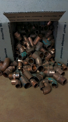 Box of Copper Fittings