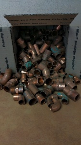 Box of Copper Fittings