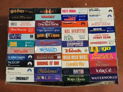 Lot of [44] Vintage VHS Movies: Waterworld, Ghost, Hook & More!