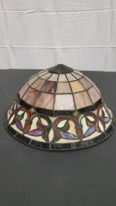 Vintage Tiffany Style Lamp Shade 14.25"x14.25"x7"