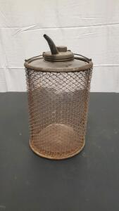 Antique Glass Kerosene Oil Bottle