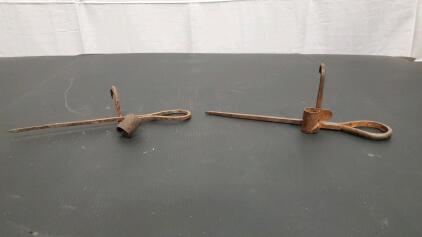 (2) Vintage Miner's Candlestick (Sticking Tommy)