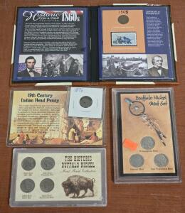 Assorted Vintage US Coins: Indian Head Pennies & Buffalo Nickels