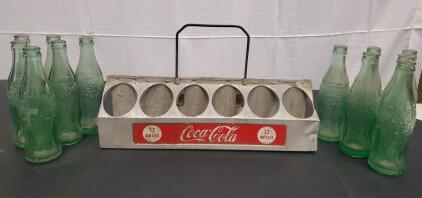 Vintage 12 Pack Coca-Cola Pack With Bottles