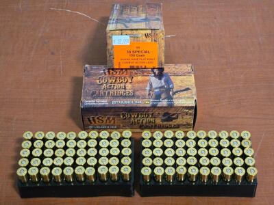 (2) Full Boxes of [50] HSM .38 Special Ammo