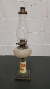 Gorgeous Vintage Oil Lamp 21"