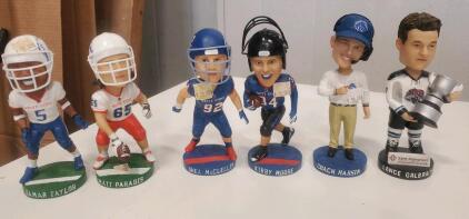 (4) Boise State Bobble Head (1) Coach Harsin Bobble Head (1) Idaho Steelheads Lance Galbraith Bobble Head