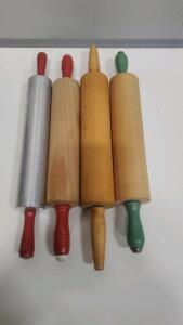 (4) Vintage Rolling Pins