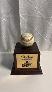 Old Spice 7th Inning Stretch Autographed Baseball W/ Tony Kubek