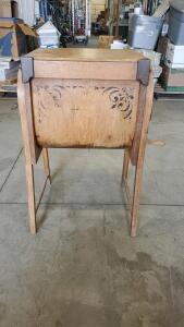 Gorgeous Antique Wooden Butter Churn 18"x15.5"x30"