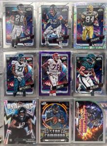 (63) Card Topps Chrome 2024 Sports Trading Cards Collection, Bruce Smith, Jason Kelce