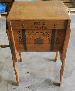 Gorgeous Antique Wooden Butter Churn 18"x15.5"x30"