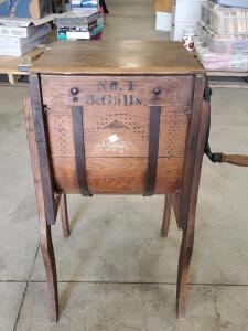 Gorgeous Antique Wooden Butter Churn 15"x15"x30"